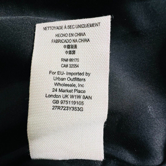 Free People Velvet Eyelet Beaded Shift Dress Size 4 - Picture 8 of 10